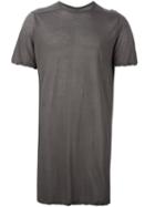 Rick Owens Long T-shirt, Men's, Size: Small, Grey, Cotton