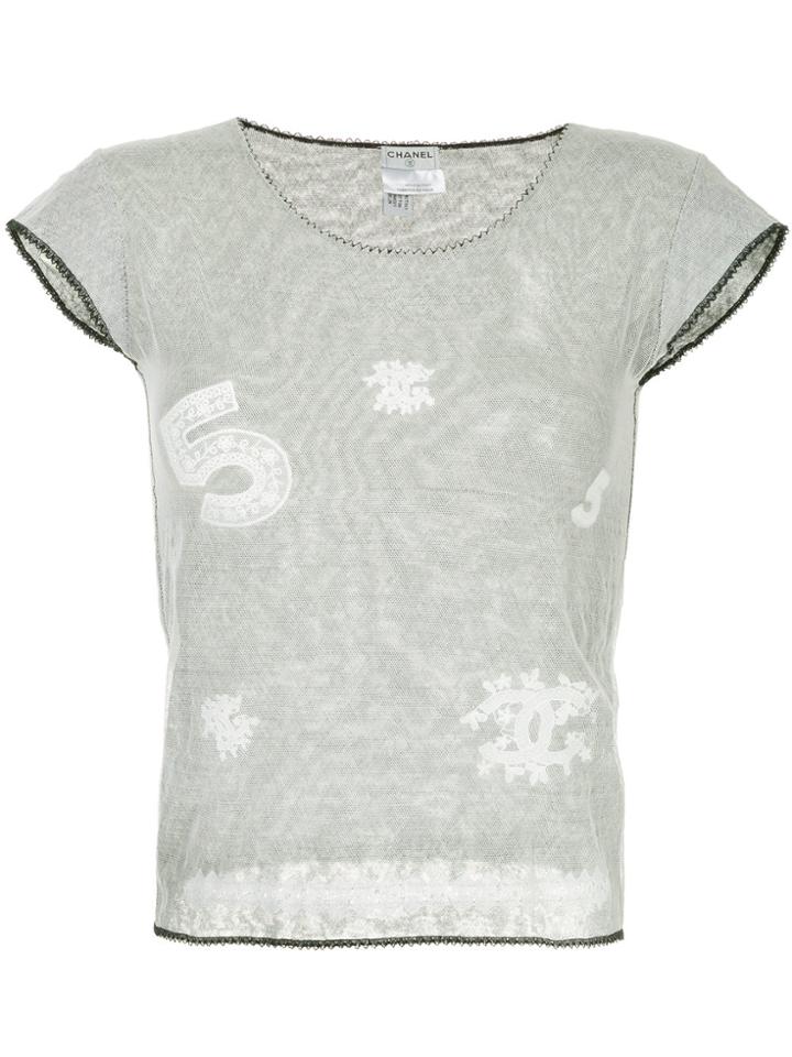 Chanel Vintage Mesh Short Sleeve T-shirt - Grey