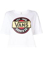 Vans Logo Print Cropped T-shirt - White
