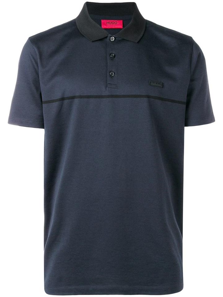 Boss Hugo Boss Tonal Stripe Polo Shirt - Blue