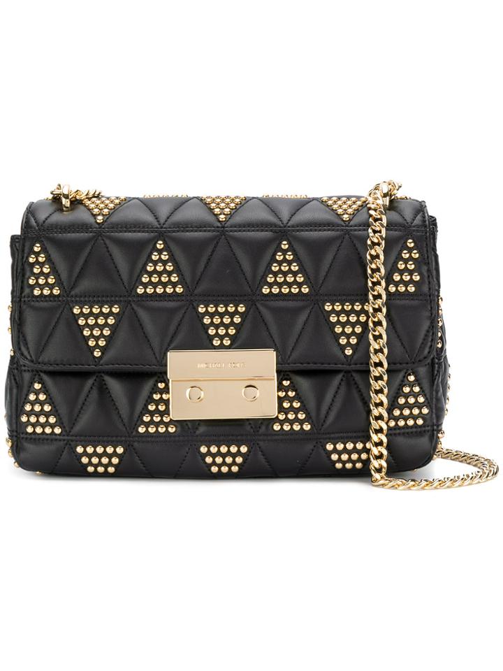Michael Michael Kors Sloan Large Quilted Shoulder Bag - Black