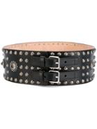 Alexander Mcqueen - Embellished Belt - Women - Leather - 65, Black, Leather