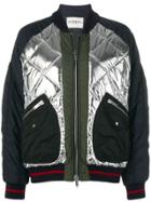 Iceberg Quilted Bomber Jacket - Blue