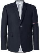 Thom Browne Single Breasted Sport Coat With Red, White And Blue