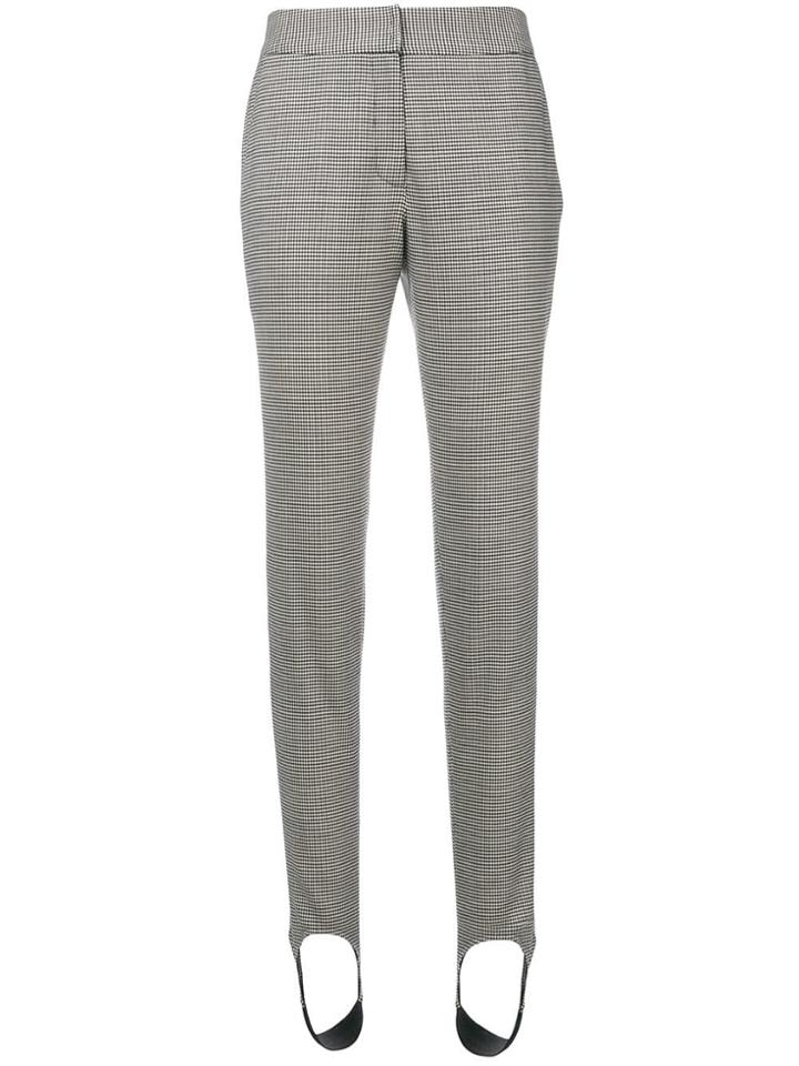 Gianluca Capannolo Houndstooth Stirrup Trousers - Black