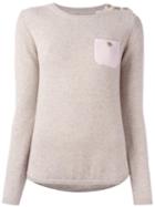 Chinti And Parker One Pocket Jumper, Women's, Size: Large, Cashmere