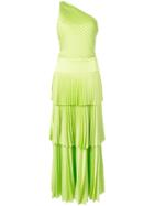 Solace London Larrisa Pleated Midi Dress - Green