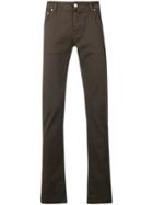 Jacob Cohen Logo Handkerchief Slim Jeans - Brown