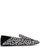 Sergio Rossi Sr1 Leopard Print Loafers - Silver