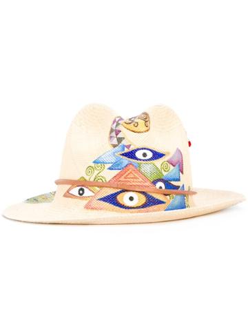 Ibo Maraca Eye Of God Hat - Nude & Neutrals