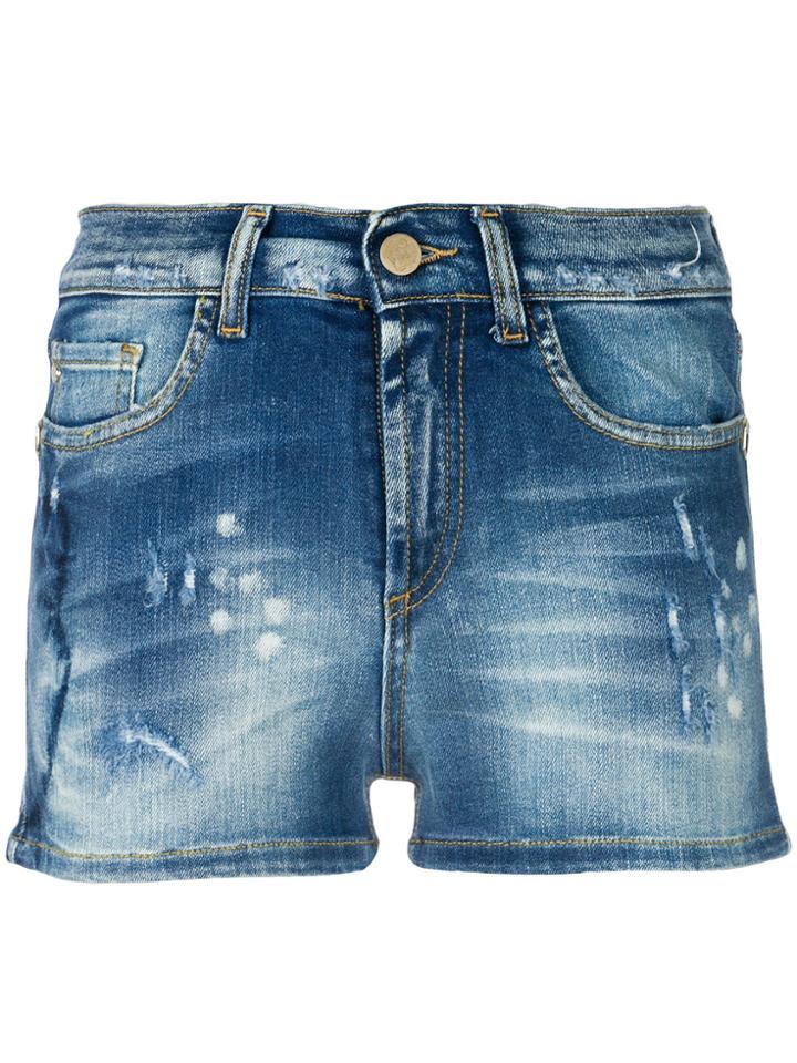 Frankie Morello Camelie Denim Shorts - Blue