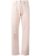 Citizens Of Humanity Folded Hem Straight Jeans, Women's, Size: 29, Pink/purple, Cotton/rayon