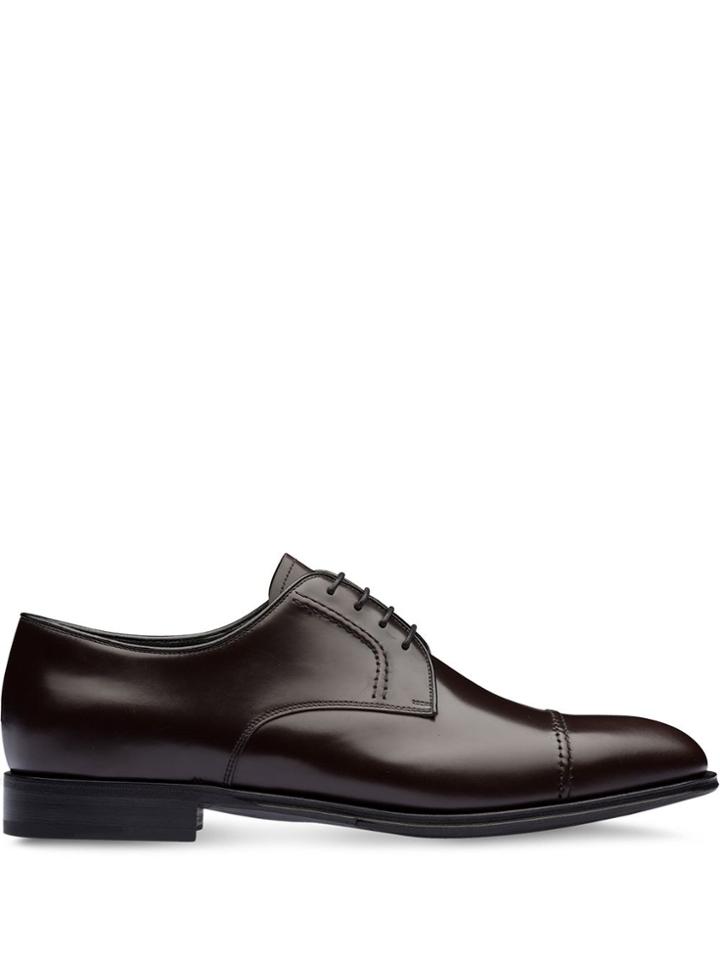Prada Derby Lace-up Shoes - Brown