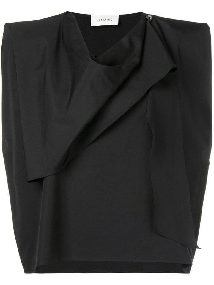 Lemaire Asymmetric T-shirt - Black
