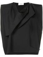 Lemaire Asymmetric T-shirt - Black