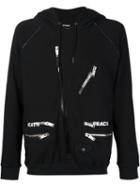 Christian Dada Zipped Pockets Hoodie