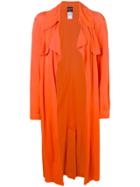 Jean Paul Gaultier Vintage 1990's Draped Midi Coat - Orange