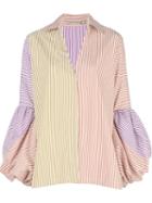 Silvia Tcherassi Puff Ball Sleeve Shirt - Multicolour