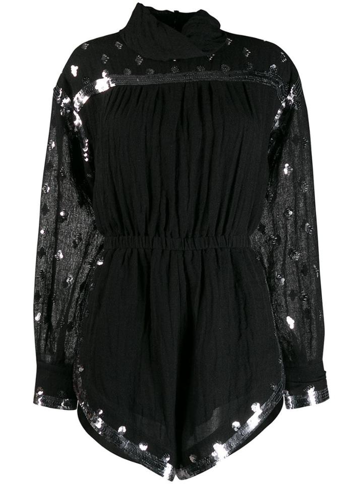 Philosophy Di Lorenzo Serafini Sequin Embroidered Dress - Black