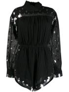 Philosophy Di Lorenzo Serafini Sequin Embroidered Dress - Black