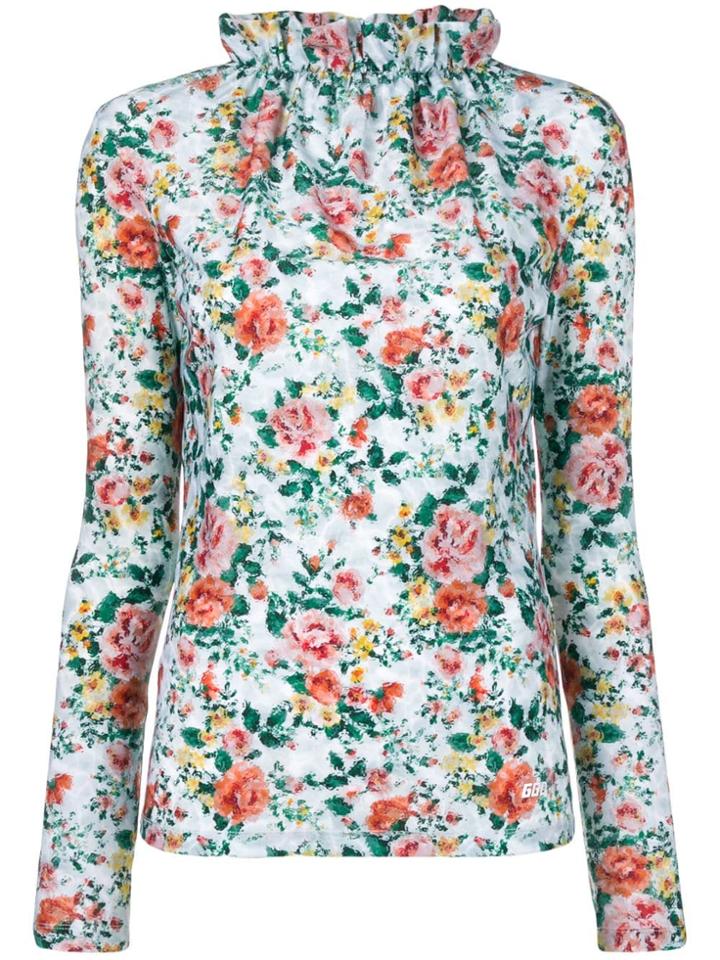 Golden Goose Deluxe Brand Floral Print Blouse - Blue