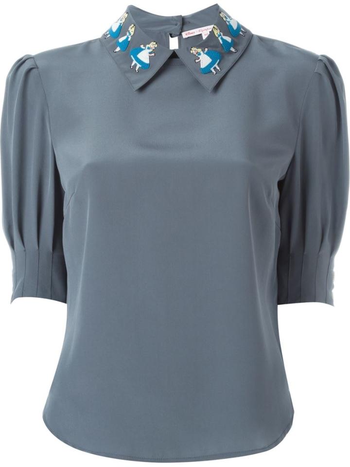 Olympia Le-tan Alice In Wonderland Patch Blouse
