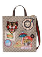 Gucci Gucci Courrier Soft Gg Supreme Tote - Nude & Neutrals