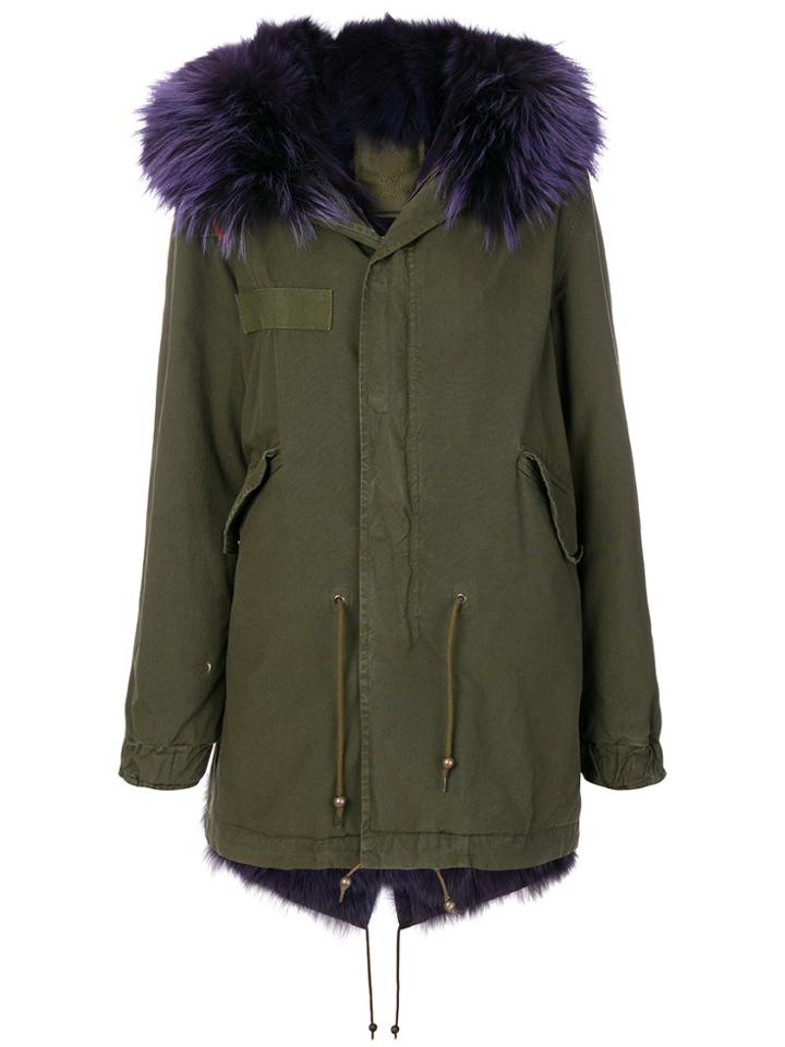 Mr & Mrs Italy Fur Trim Parka - Green
