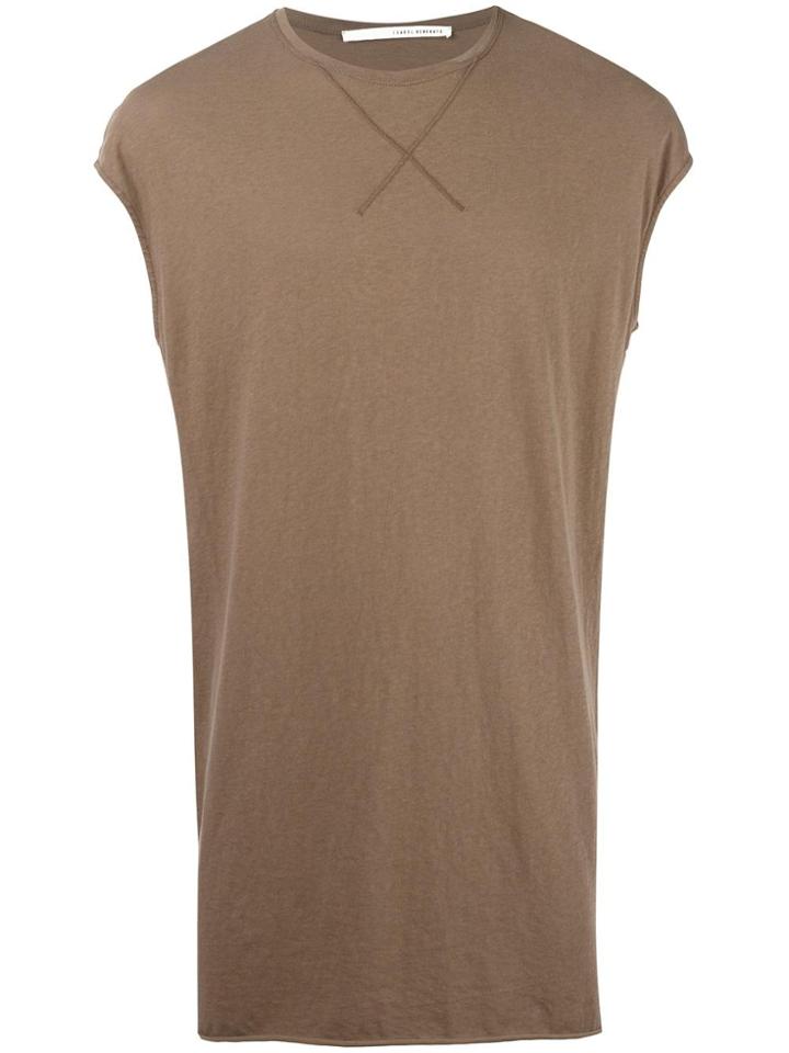 Isabel Benenato Plain T-shirt - Brown