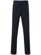 Lemaire Suit Trousers, Men's, Size: 48, Blue, Cotton/linen/flax