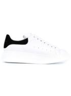 Alexander Mcqueen Leather Trainers With Black Suede Trim