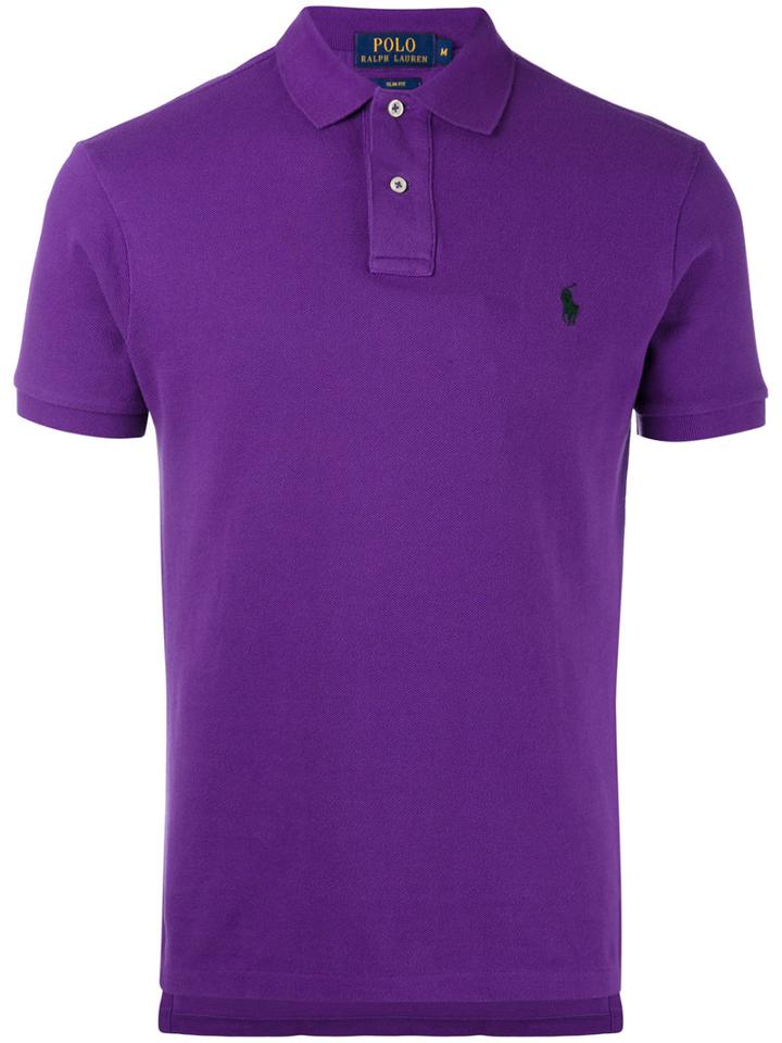 Polo Ralph Lauren - Classic Polo Shirt - Men - Cotton - L, Pink/purple, Cotton