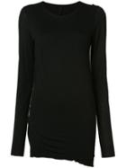 Forme D'expression - Juxtaposed Pullover - Women - Viscose/cashmere - M, Black, Viscose/cashmere