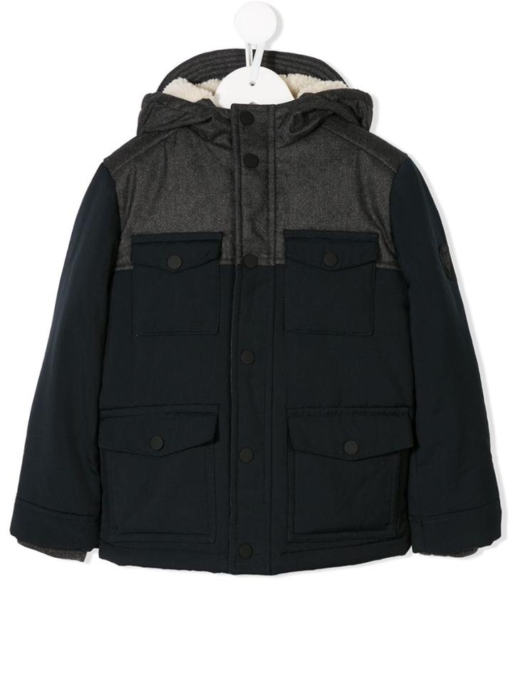 Bonpoint Multi-pocket Padded Jacket - Blue