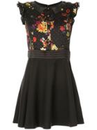 Loveless Floral Print Dress - Black