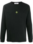Stone Island Logo Print Sweatshirt - Black