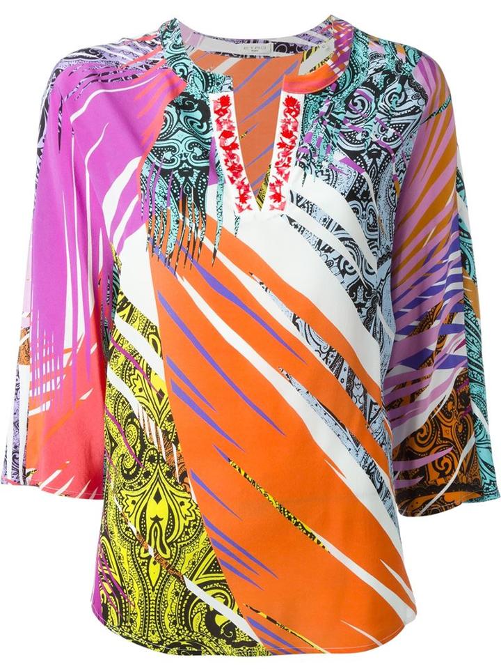 Etro Multi-print Tunic Top