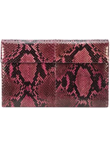 Susie Straubmueller Slim Clutch Bag - Pink & Purple