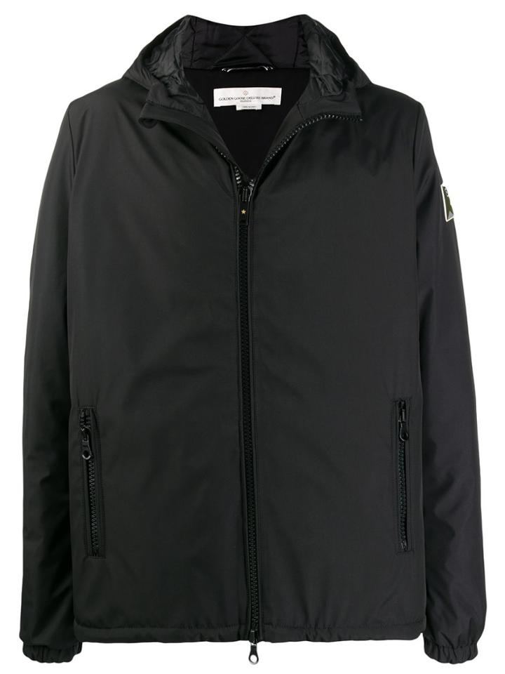 Golden Goose Logo Patch Hooded Jacket - Black