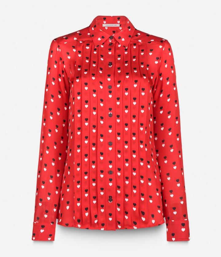 Christopher Kane Love Heart Print Shirt