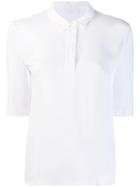 Fabiana Filippi Three Quarter Sleeve Polo Top - White