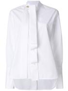 Eudon Choi Front And Back Placket Detailed Shirt - White