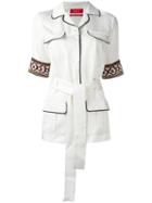 F.r.s For Restless Sleepers - Temi Safari Jacket - Women - Silk - L, White, Silk