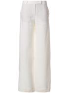 Loro Piana Wide Leg Trousers - White
