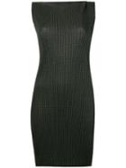 Emporio Armani - Fitted Embroidered Dress - Women - Polyester/viscose - 44, Green, Polyester/viscose