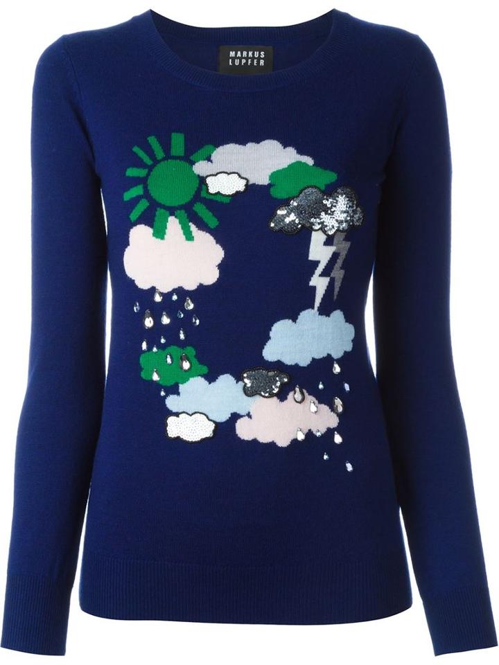 Markus Lupfer Weather Intarsia Sweater