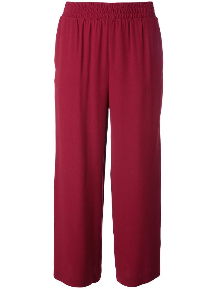 I'm Isola Marras Cropped Trousers, Women's, Size: 44, Red, Acetate/viscose