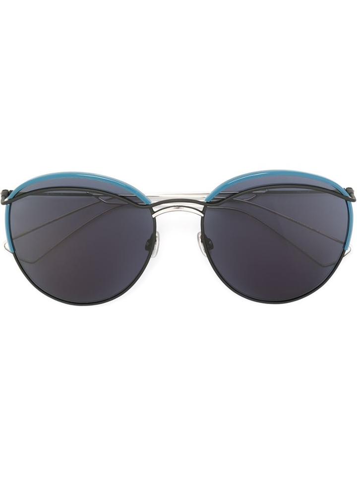Dior Eyewear Dioround Sunglasses, Women's, Black, Acetate/metal Other