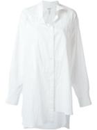Loewe Long Asymmetric Shirt, Women's, Size: 38, White, Cotton