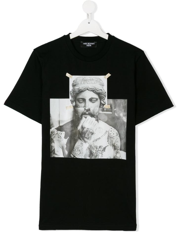 Neil Barrett Kids Printed T-shirt - Black